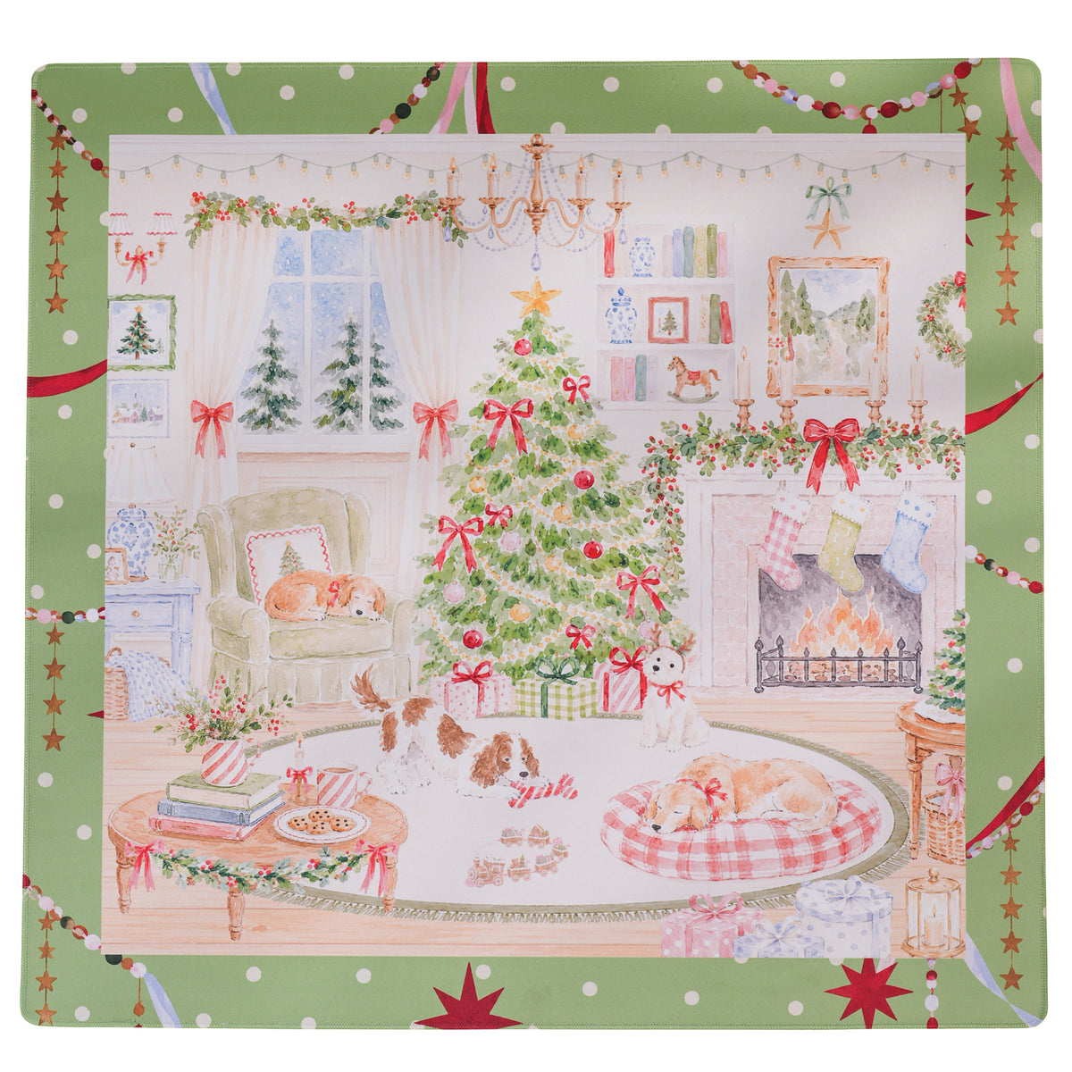 Mahj the Halls Double-Sided Neoprene Mat